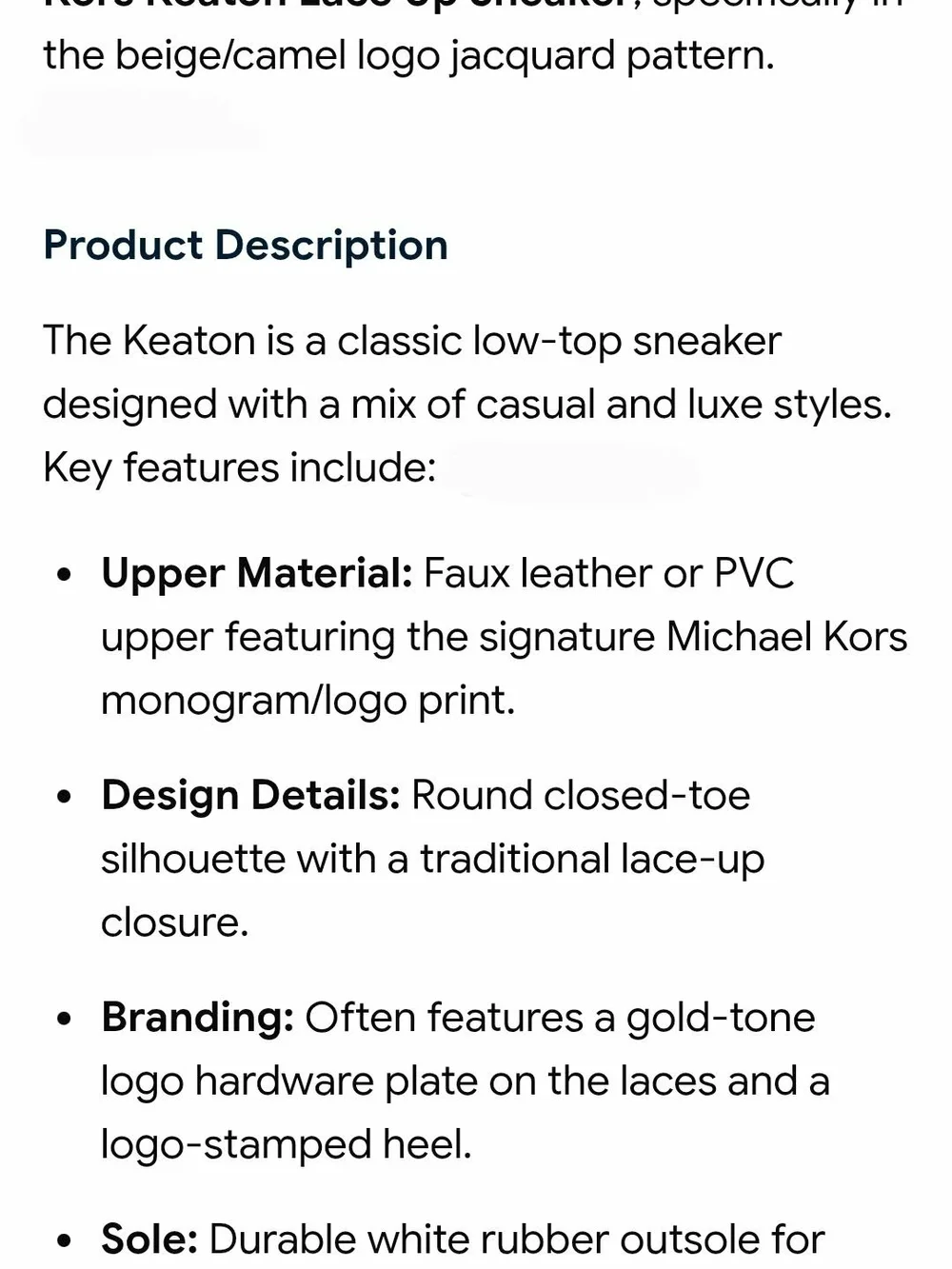 Michael Kors Women's Pink Beige Logo Sneakers